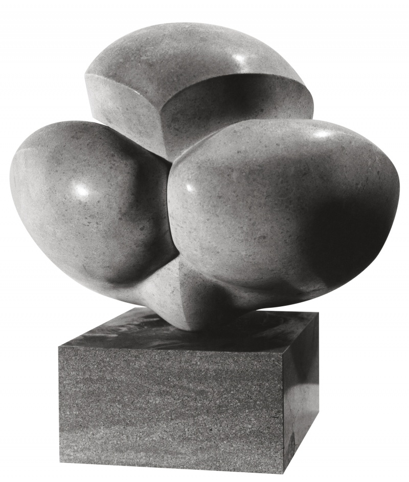 Jean Chauvin - Sculpteur - Sphinx accroupi - pierre - 1946