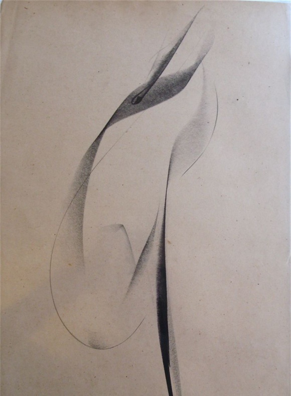 Fusain sur papier( entre 1930 et 1940) Collection M.A.M.V.P.